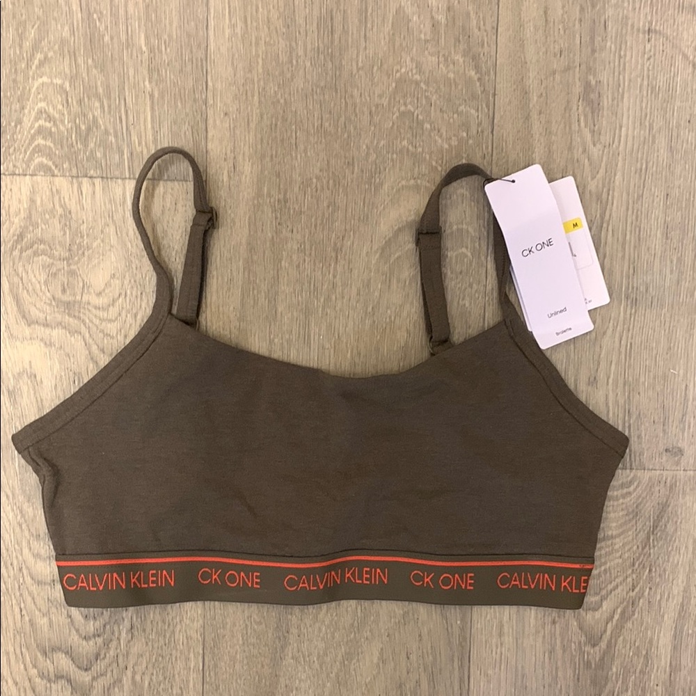 Calvin Klein Green Bra Intimates Sleepwear